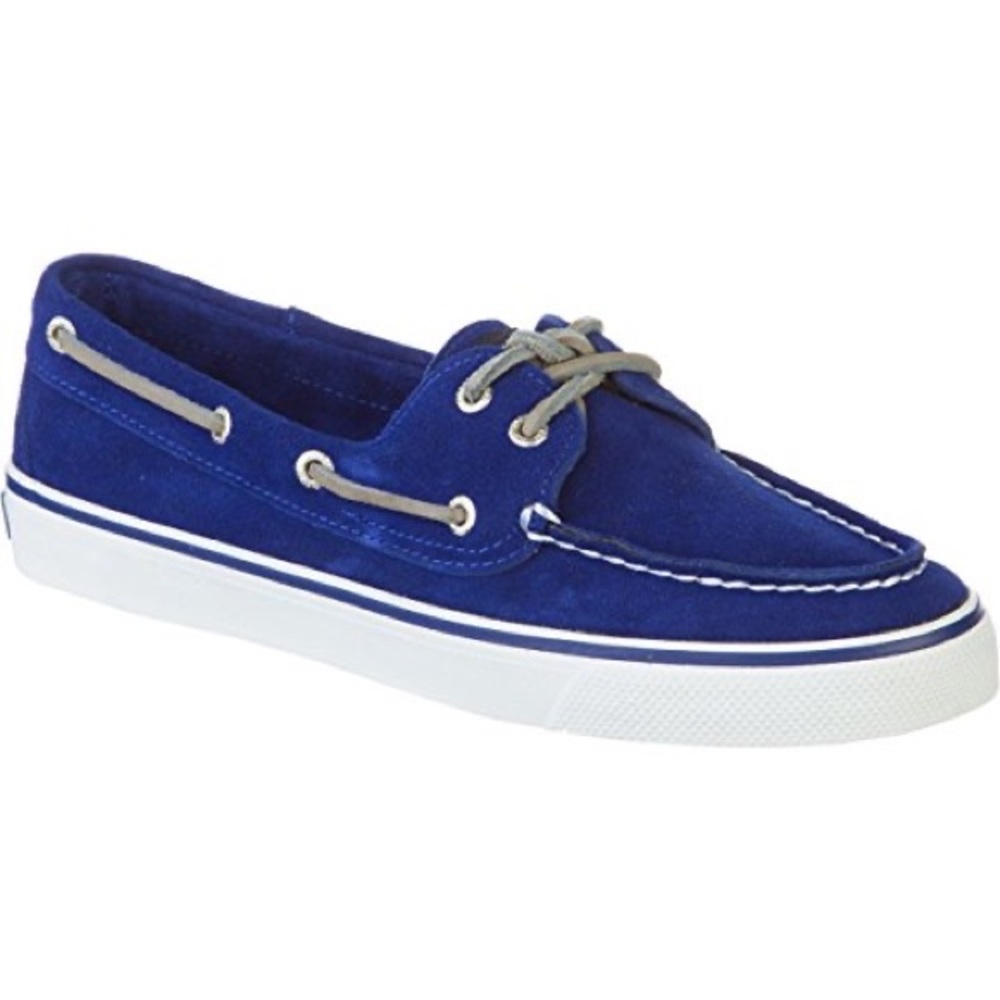 Sperry Cobalt Bahama 2 Eye Boat Shoes Suede Size 12 Loafer